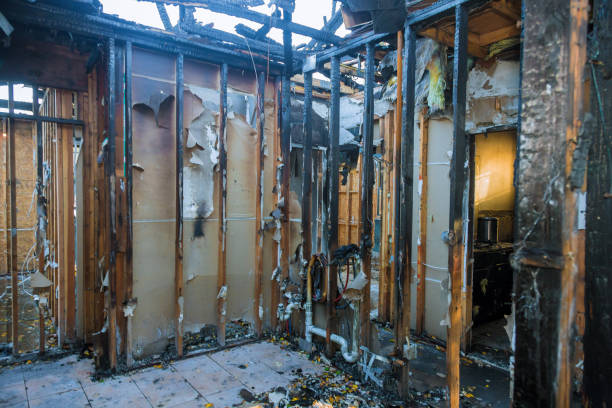 Professional Fire Damage Repair technician working in Dodgeville, WI